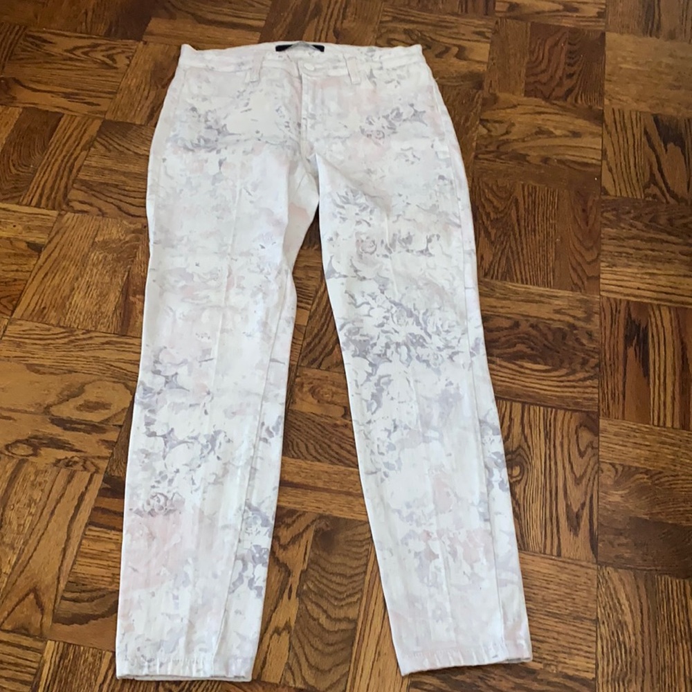 J Brand Floral Print Jeans | Pink & Gray | Size 27 | 27" Inseam